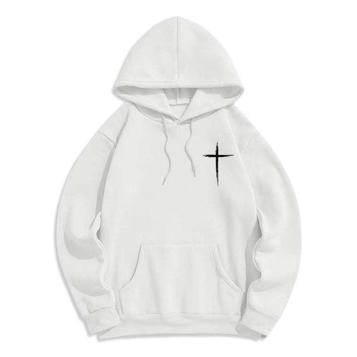 Christianartworkshop Jésus sauve Jean 14:6 Sweat à capuche en polyester doublé polaire Foi - image 5