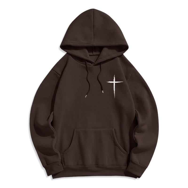 Christianartworkshop Jésus sauve Jean 14:6 Sweat à capuche en polyester doublé polaire Foi - image 8
