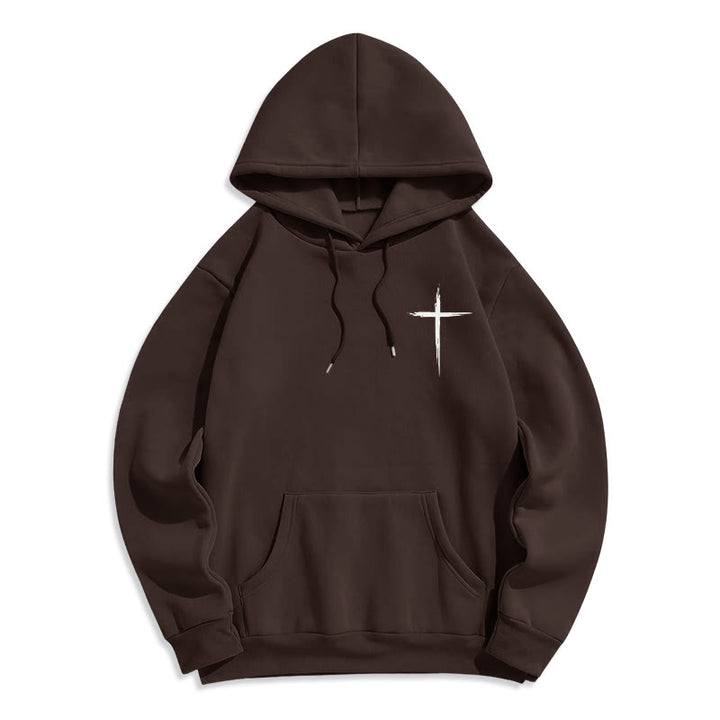 Christianartworkshop Jésus sauve Jean 14:6 Sweat à capuche en polyester doublé polaire Foi - image 8